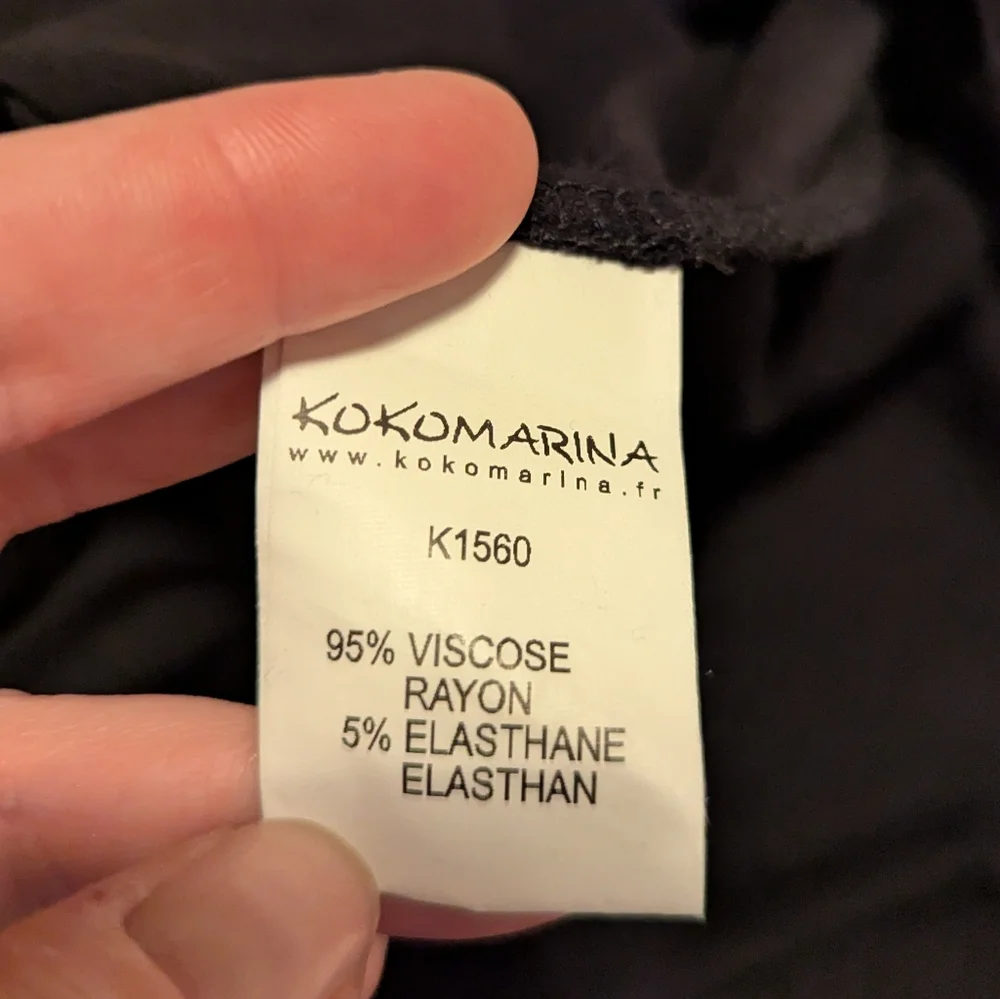 KOKOMARINA Black Grey Abstract Lagenlook Casual Soft Midi Dress Size 2 XLarge - Picture 11 of 12